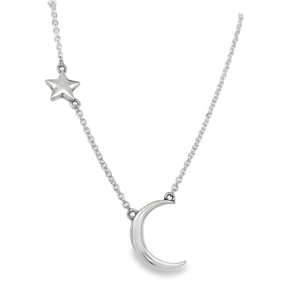 CA292 Moon and Star Necklace