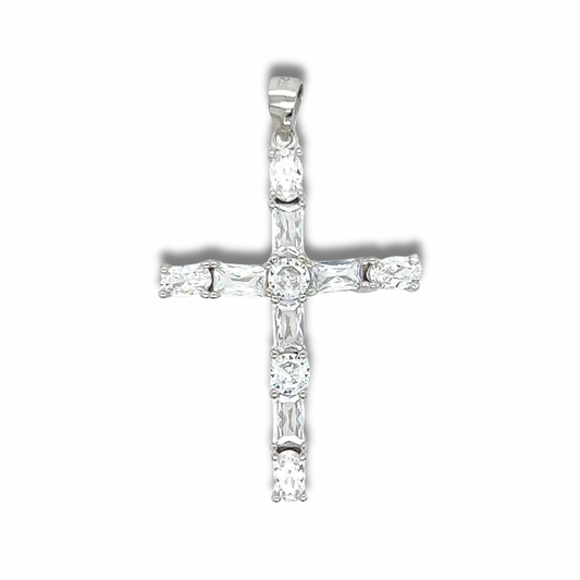 D1096 Cross CZ Pendant mi