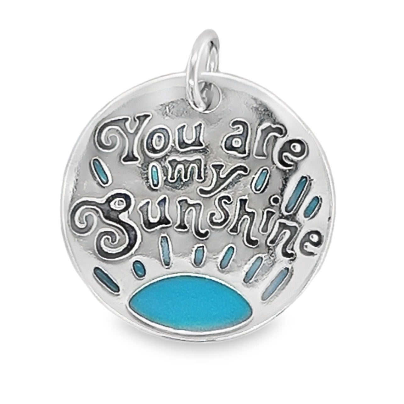 D1236 Light Blue Sunshine Pendant