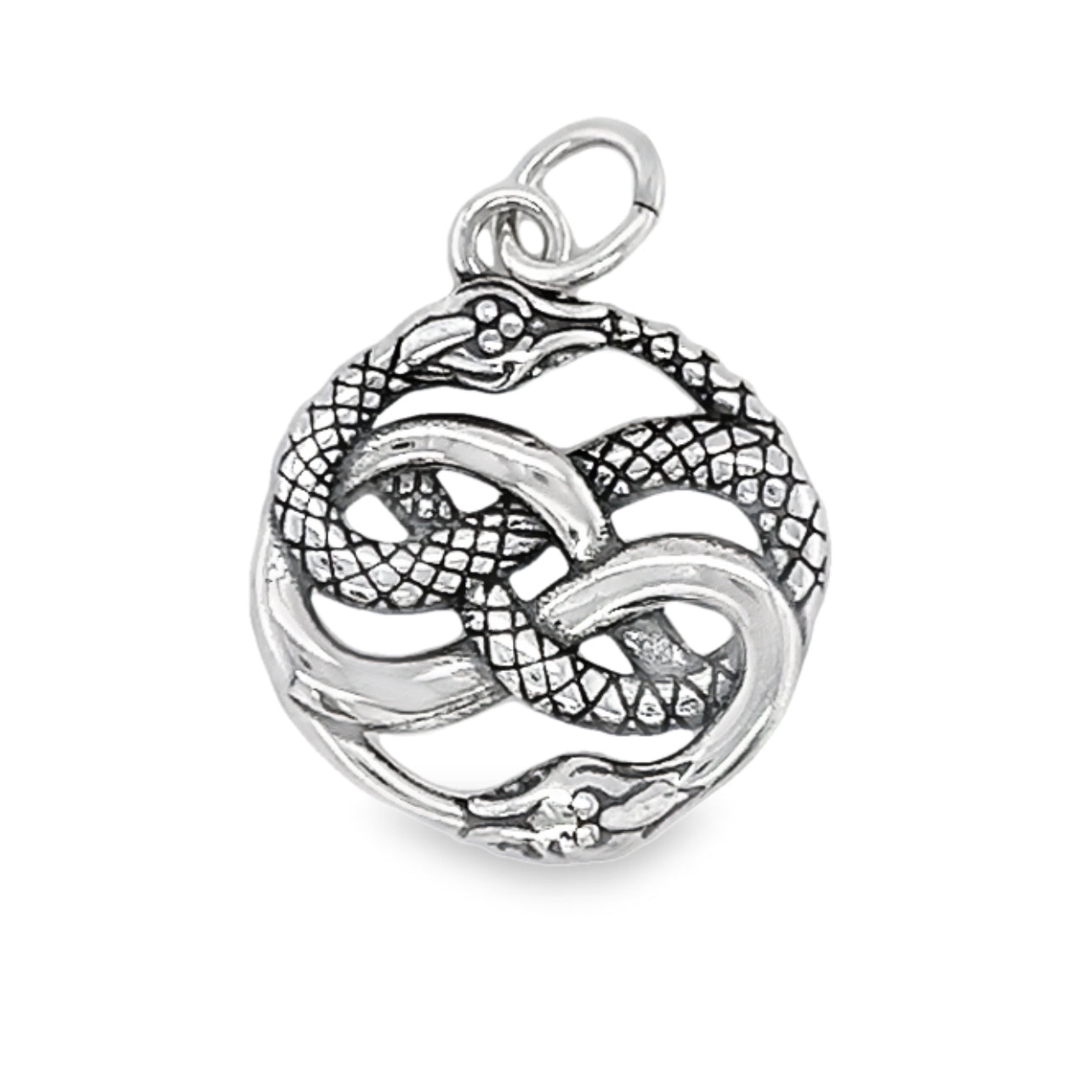 D915 Intertwine Snake Pendant