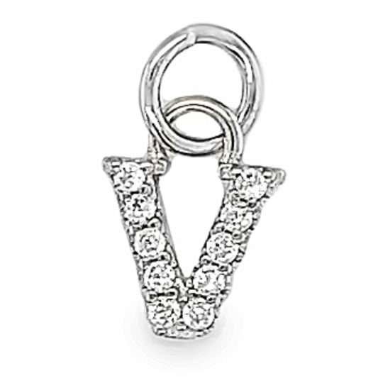 D890 Letter V Pendant