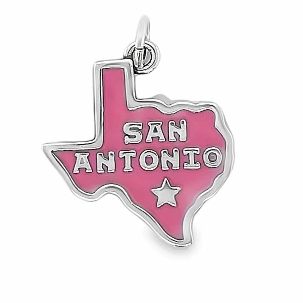 San Antonio Map Pendant