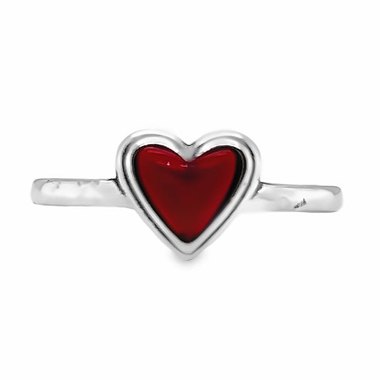 R875 Red Heart Ring