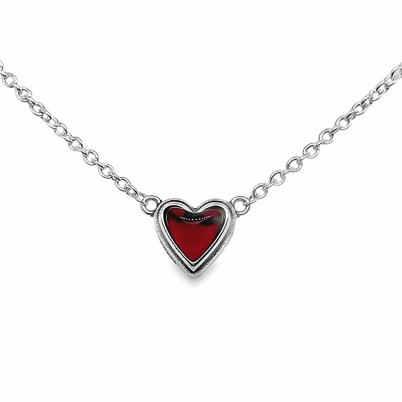 CA330 Red Heart Necklace