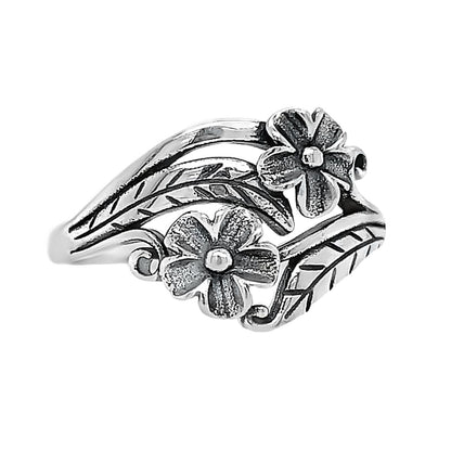 R881 Flowers Wrap Around Ring