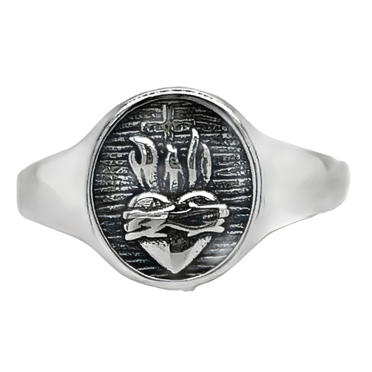 R922 Sacred Heart Ring