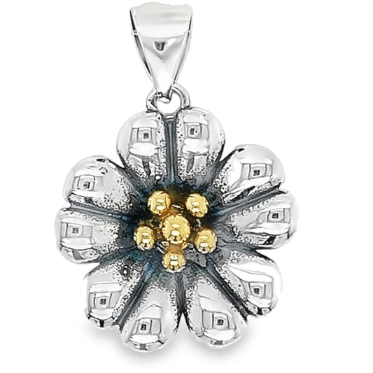 Flower With Gold Pendant