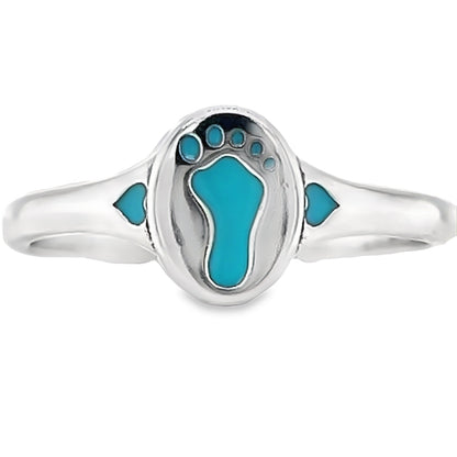 R925 Blue Foot Ring