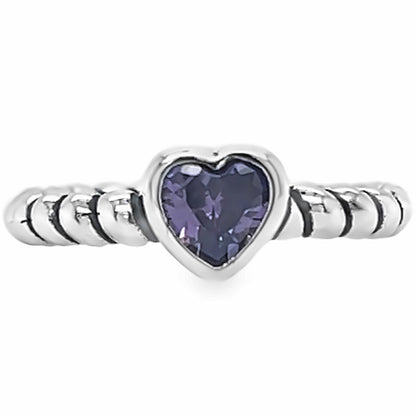 R946 Purple Heart Ring