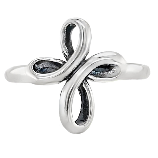 R888 Ribbon Cross Ring