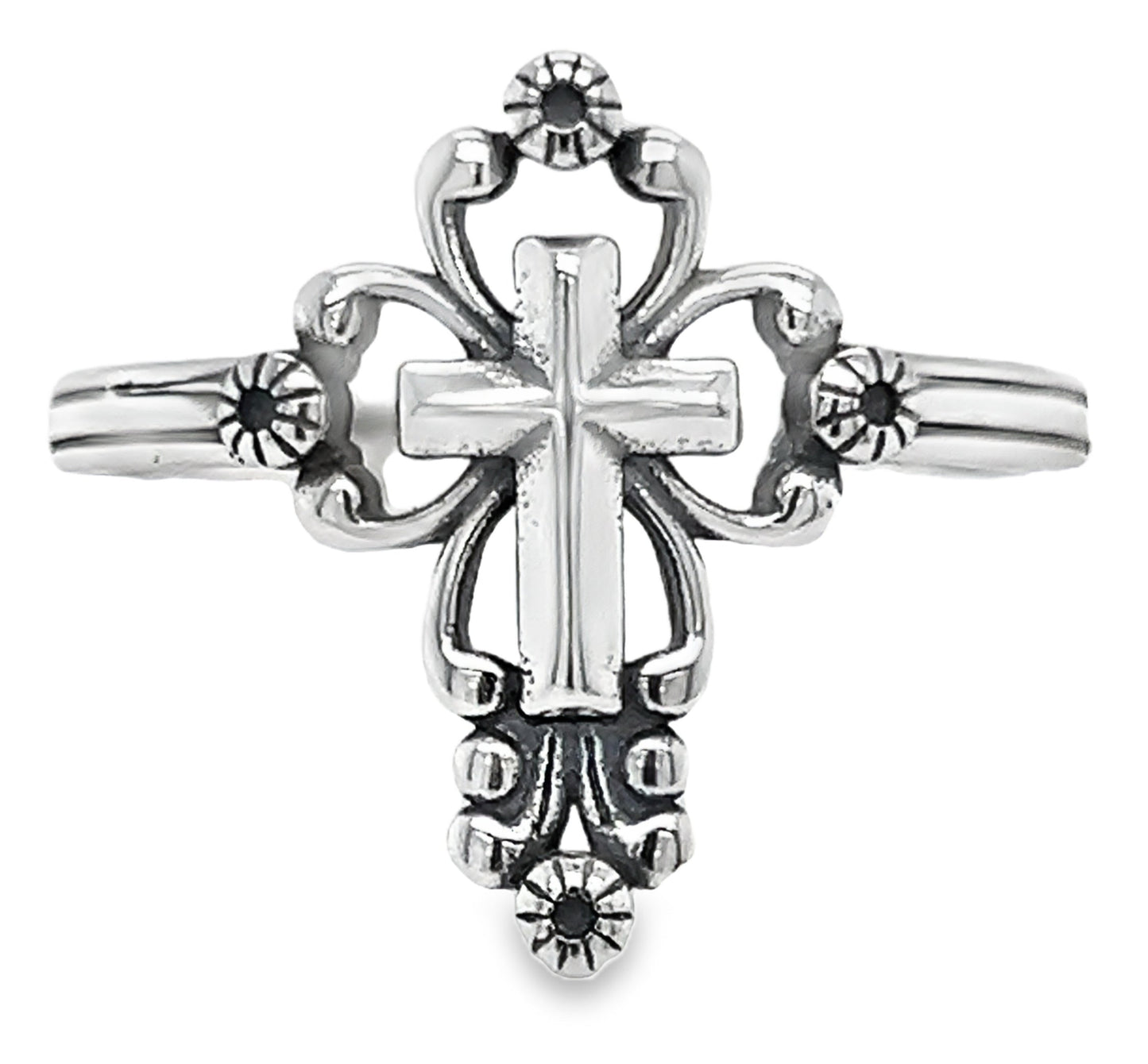 R645 Elegant Cross Ring