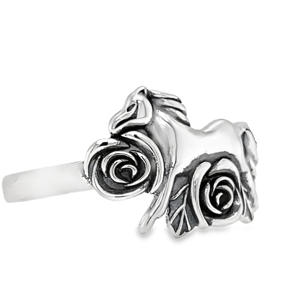 Horse with Roses Ring