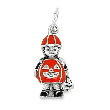 Boy Pendant Pumpkin Suit