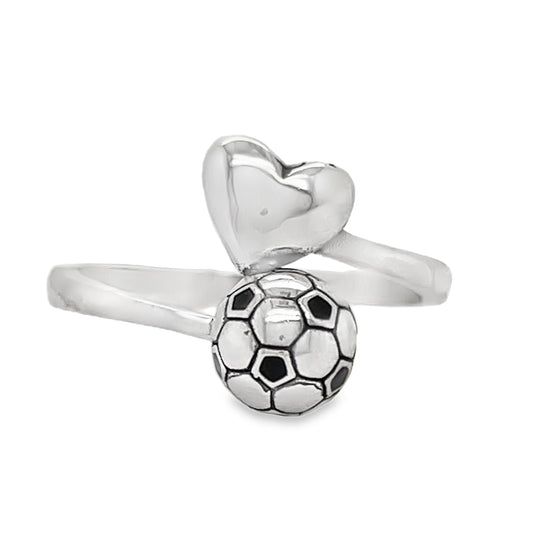 R511 Soccer Ball With Heart Ring