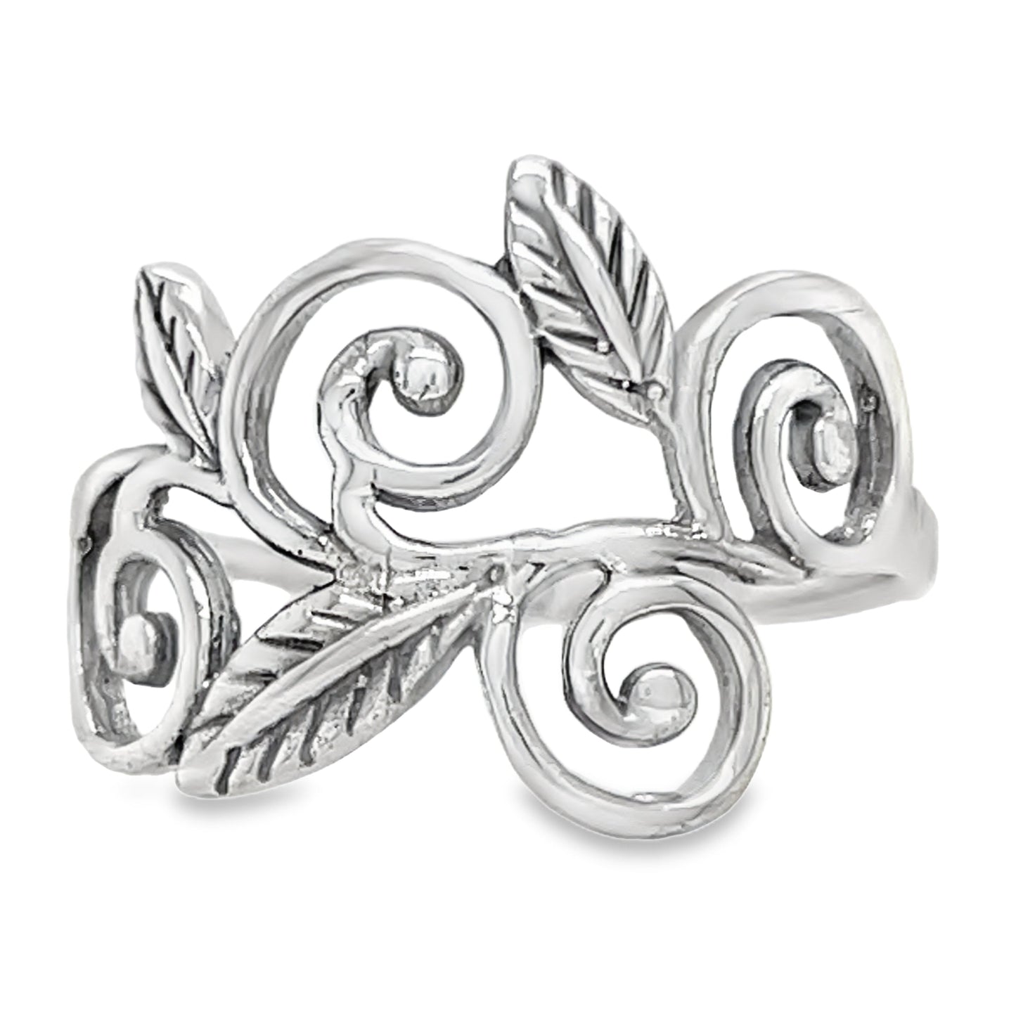 R9009 Leaves And Swirls Ring