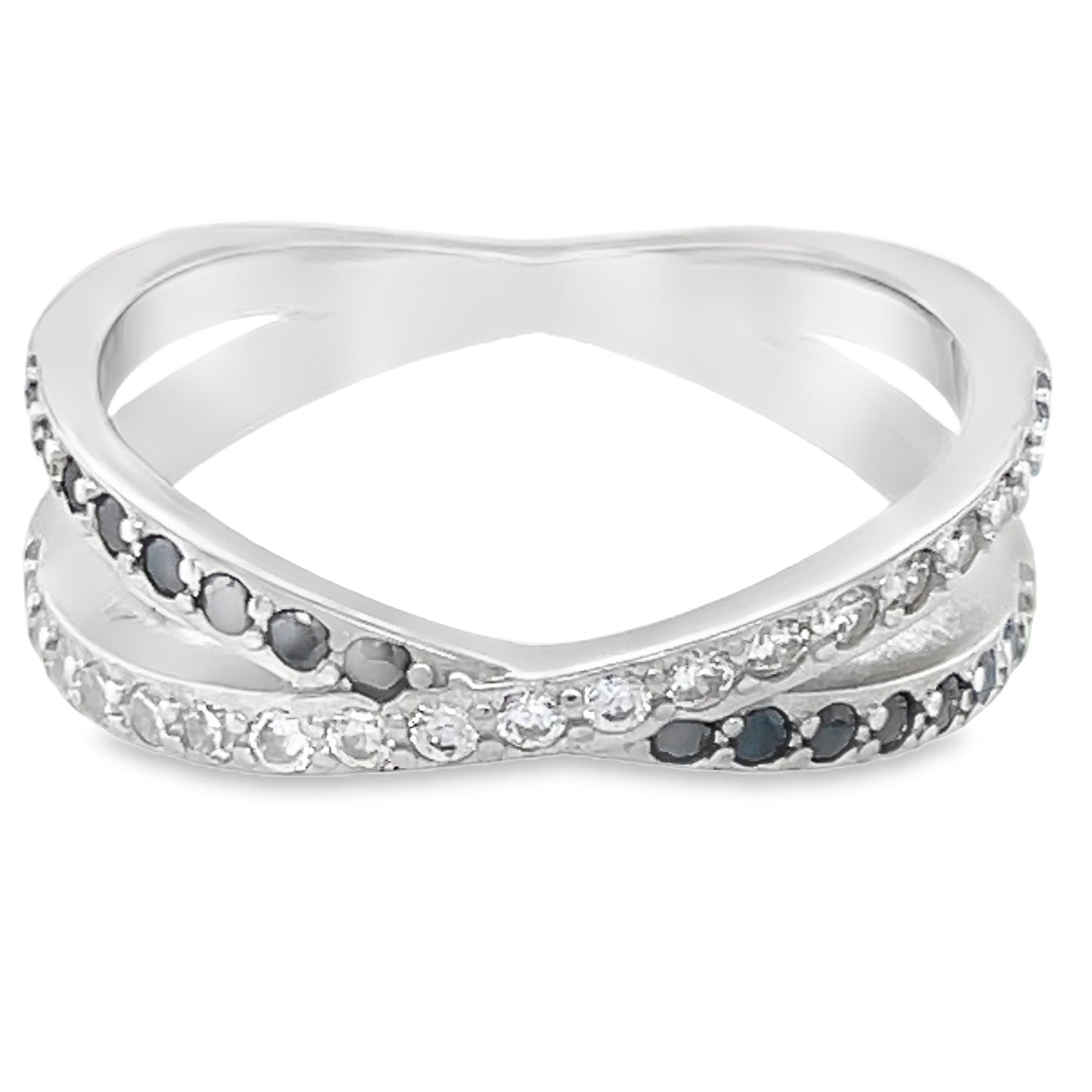 R403 Small CZ Pave Band