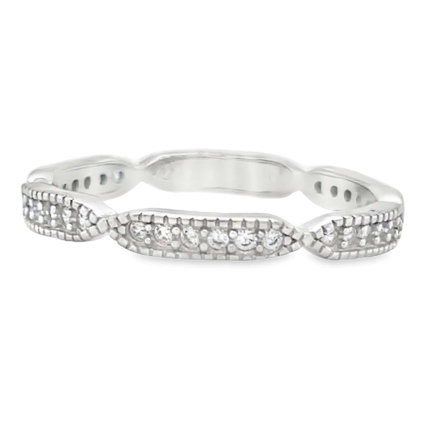 R407 Small CZ Pave Band