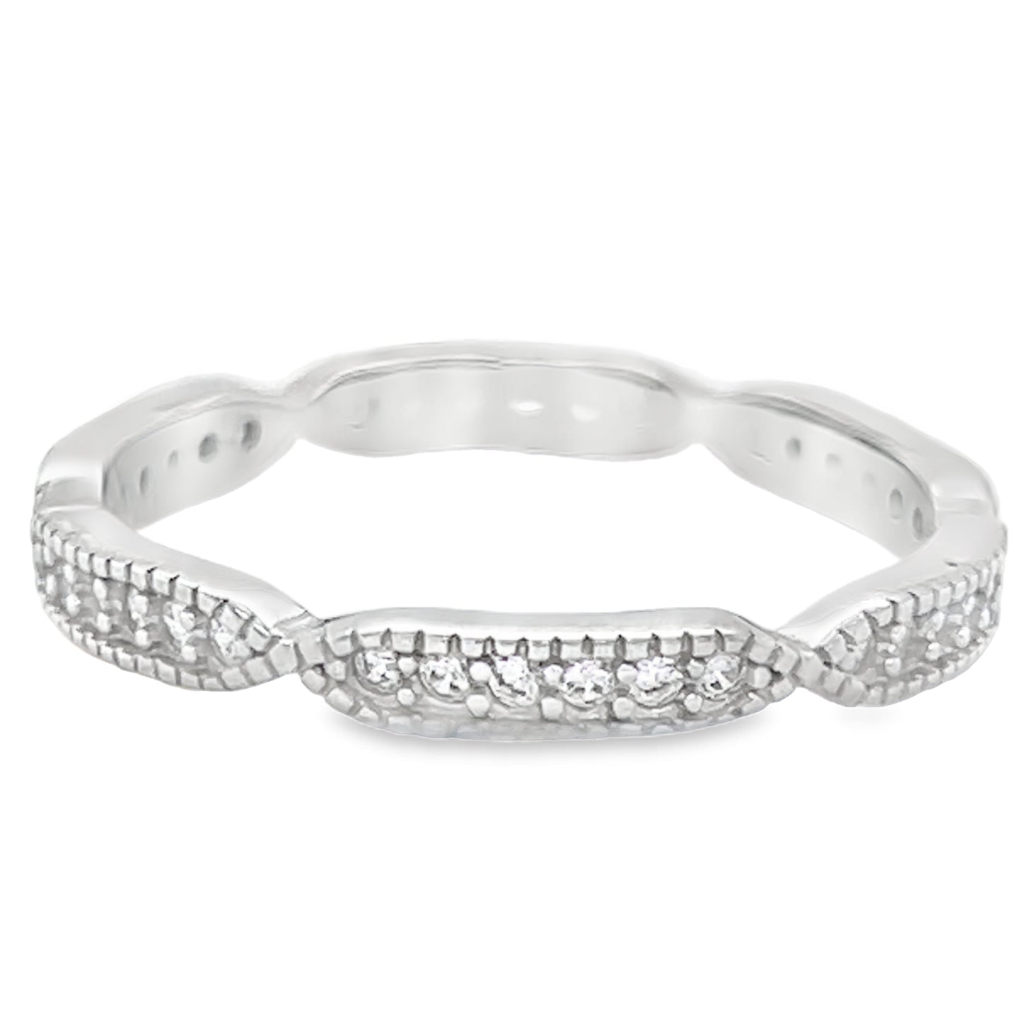 R407 Small CZ Pave Band