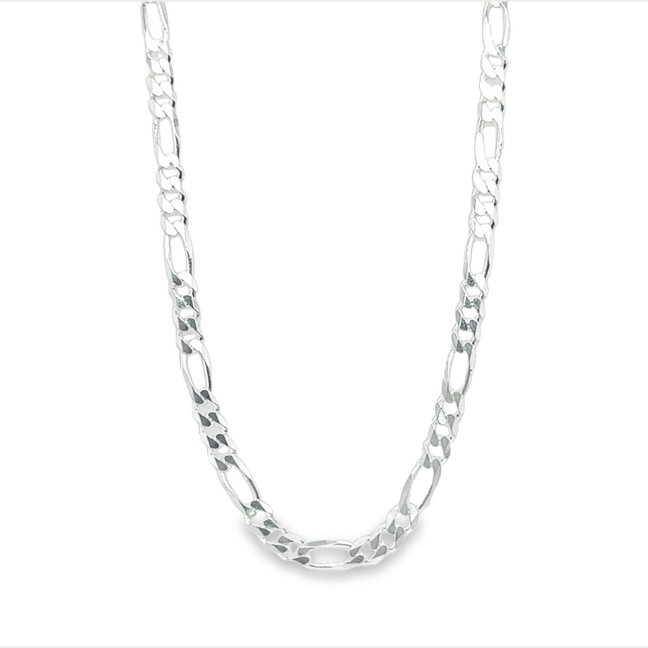 CA248 Figaro Fl Chain Necklace 4.5mm