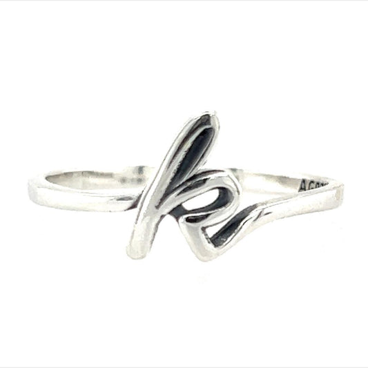 RK1 Letter K Ring