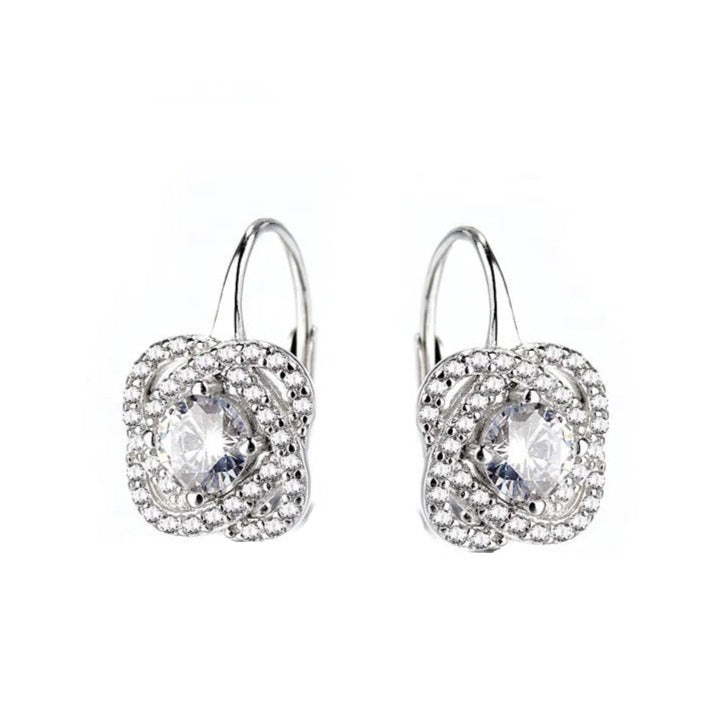 P138 Knot Leverback Earrings