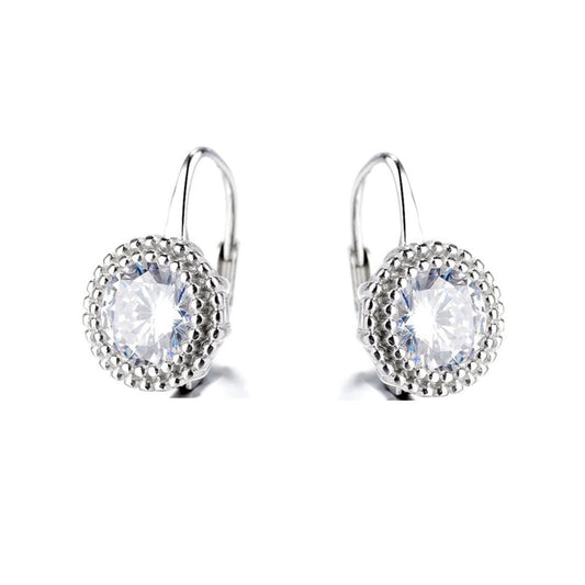 Round Leverback Earrings P144