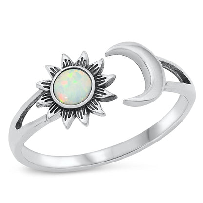 R156 Sun And Moon Ring