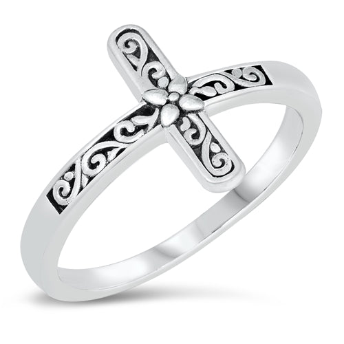 R276 Cross Vintage Ring