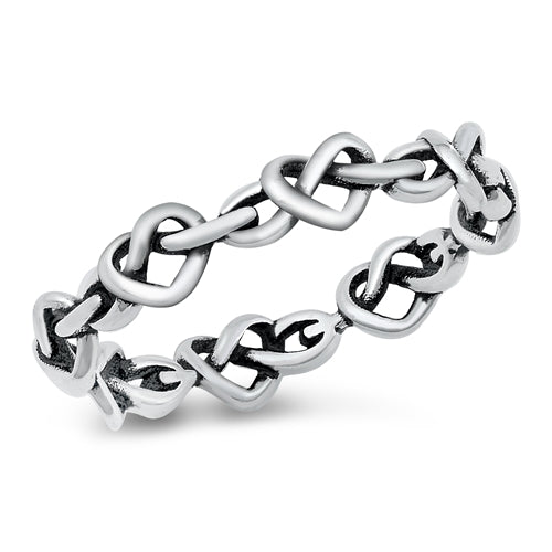 R9059 Infinity Hearts Ring