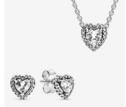 ST3 Heart Cz Set