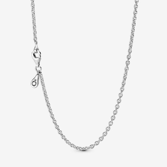 CA456 Anchor Link Chain Necklace 1mm