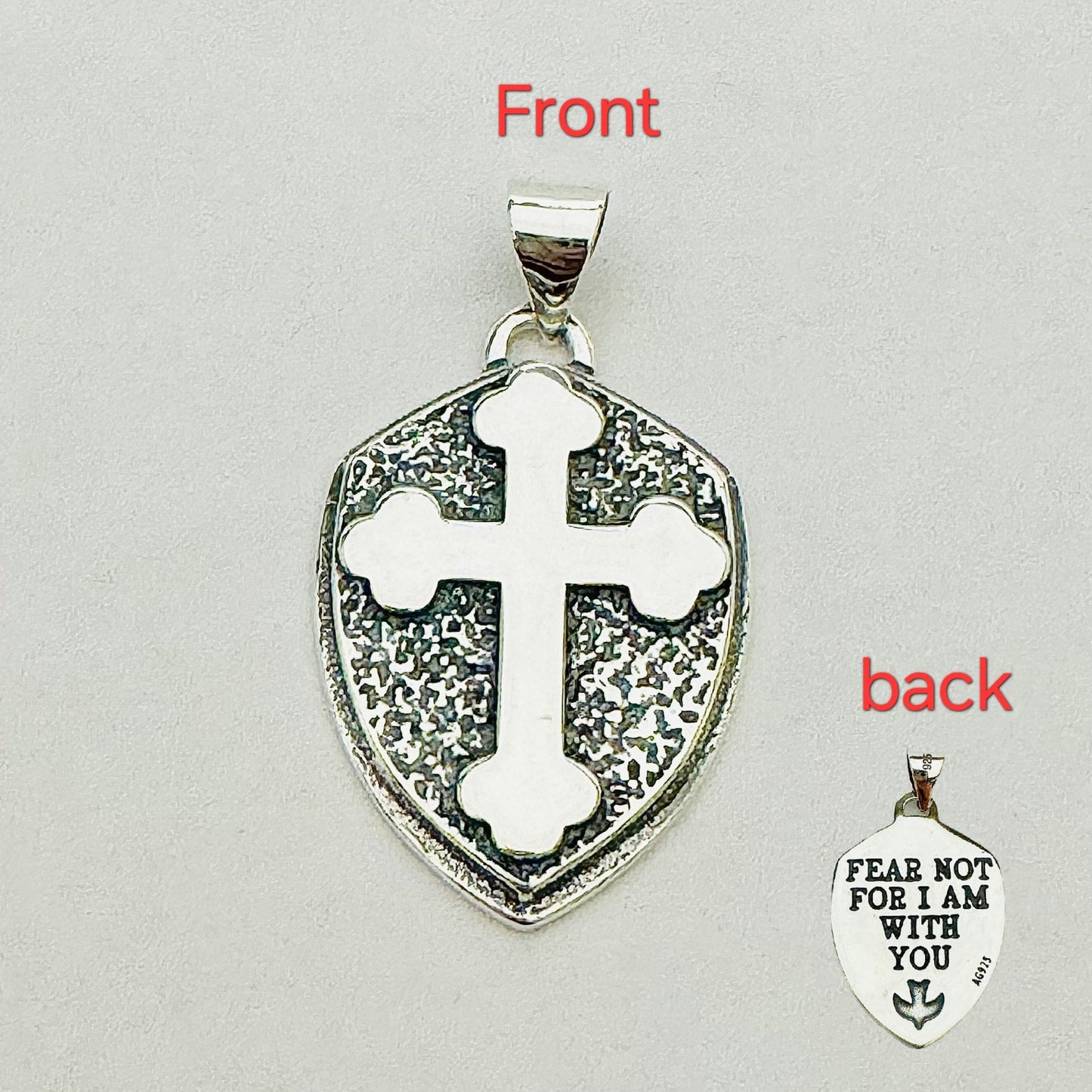 D1979 Big Shield Cross Pendant