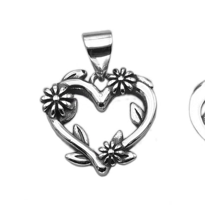 Heart Flowers Pendant