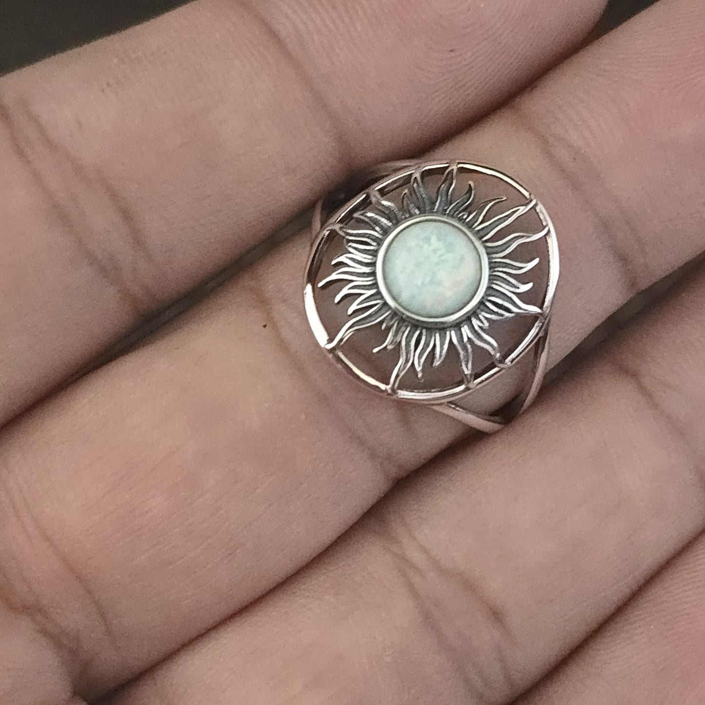 R1007 Sun Opal Ring