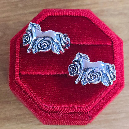 Horse with Roses Ring