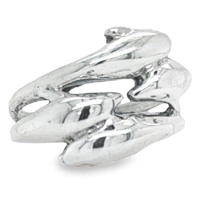 R9014 Four Dolphins Wrap Ring