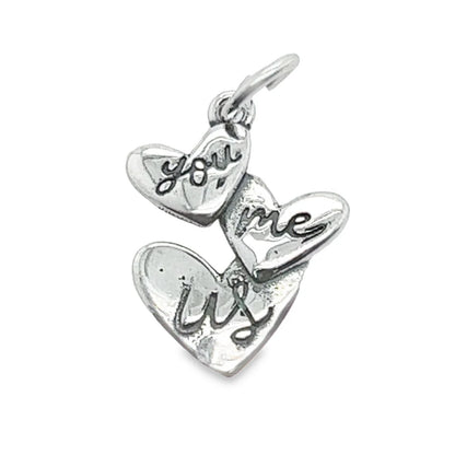 You Me Us Hearts Charm Pendant