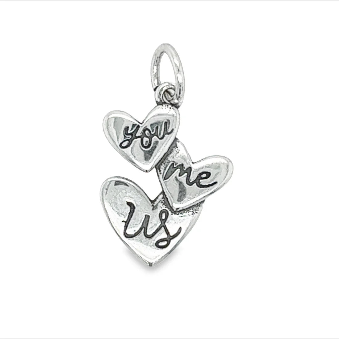 You Me Us Hearts Charm Pendant