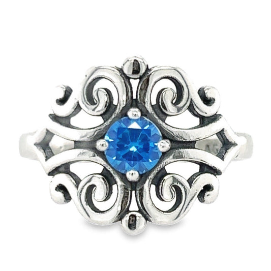 R526 Blue Stone Elegant Design Ring