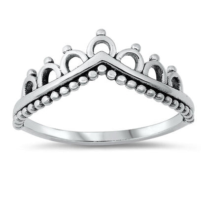 R726 Vintage Crown Ring