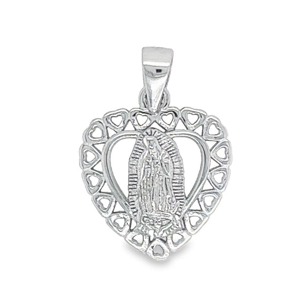 D538 Guadalupe Heart Pendant