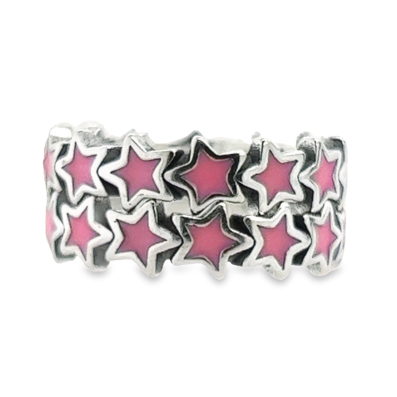 R666 Pink Star Ring