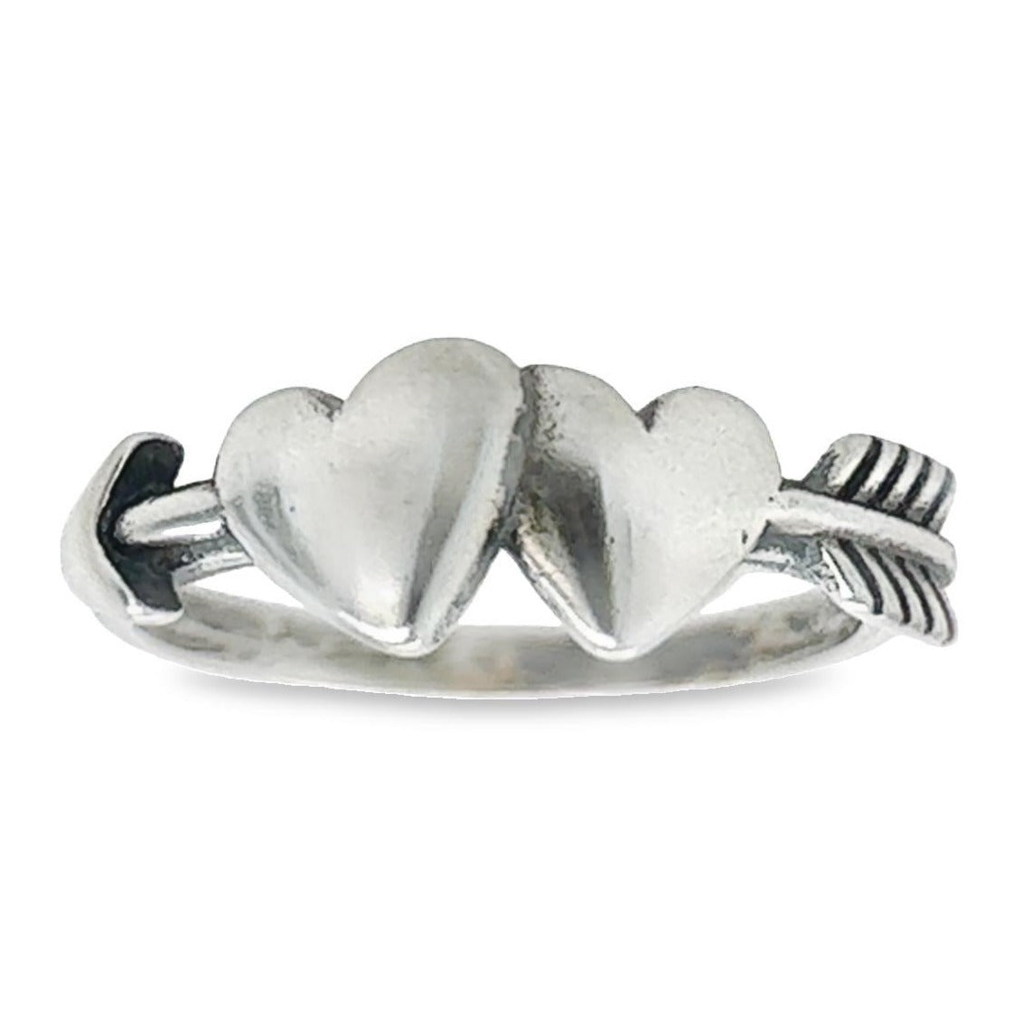 R7 Arrowed Heart Ring