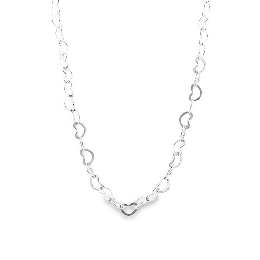 CA71 linked heart Necklaceu