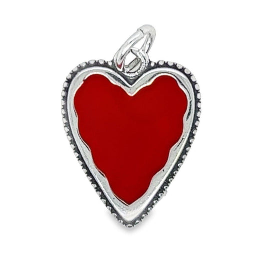 D894 Red Heart Pendant