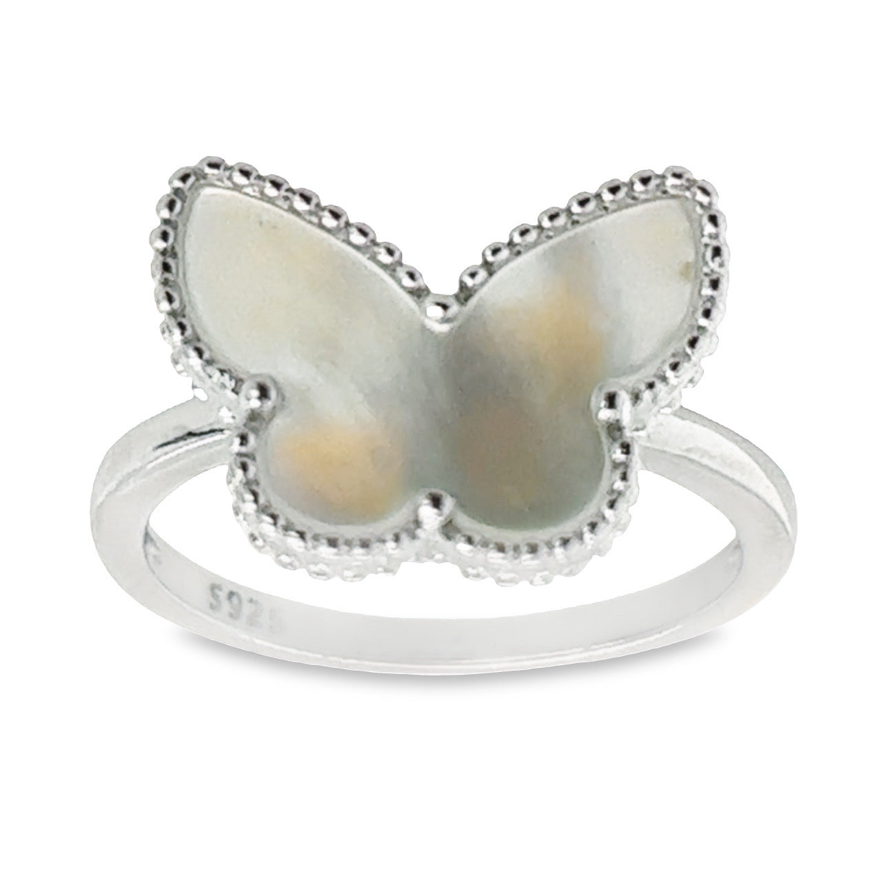 R9050 Pearl Butterfly  Ring