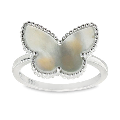 R9050 Pearl Butterfly  Ring