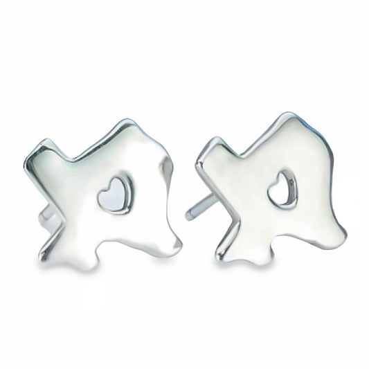 A541 Texas Map Post Earrings