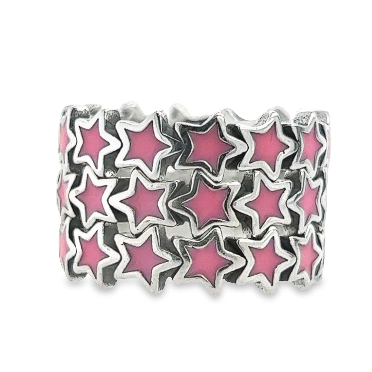 R666 Pink Star Ring