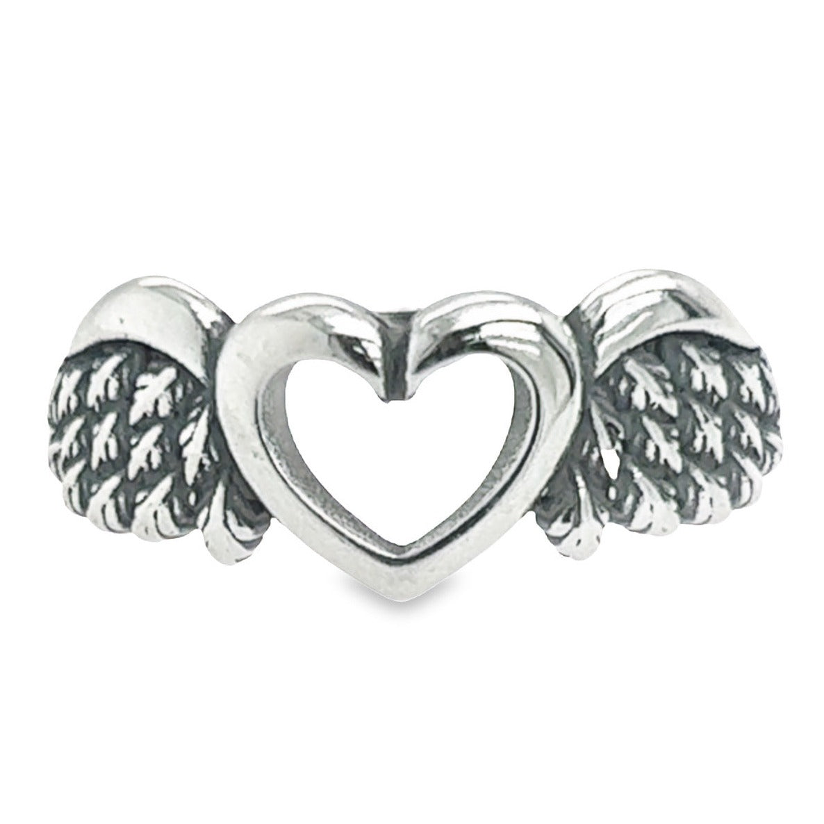 R78 Heart And Wing Ring